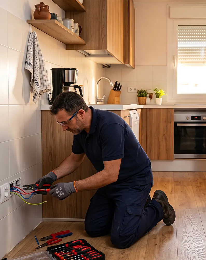 Instalación eléctrica en un piso de Barcelona