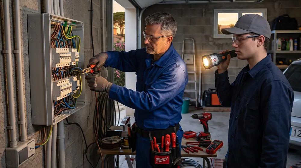 Cuadro eléctrico nuevo instalado en una vivienda