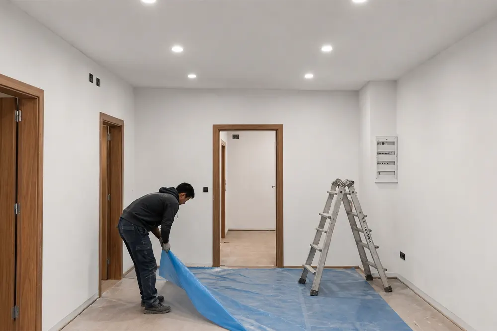 Instalación integral de pladur y cableado eléctrico terminada