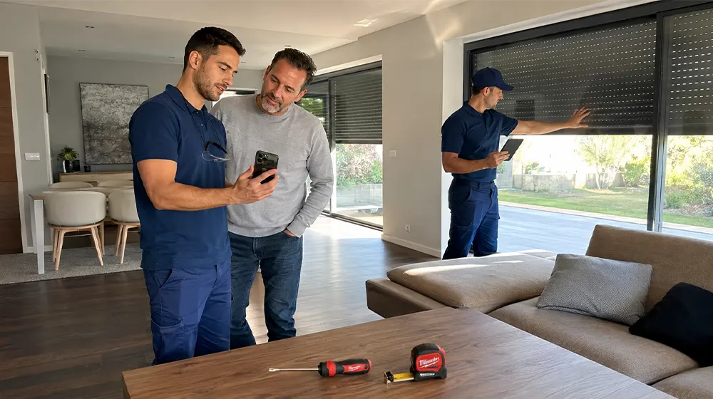 App móvil controlando la domótica del hogar en Barcelona
