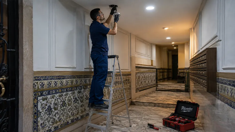 Sustitución de iluminación por LED en zonas comunes