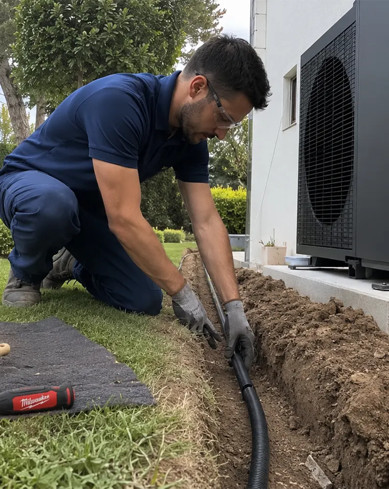 Enchufe de fuerza instalado para horno y vitrocerámica