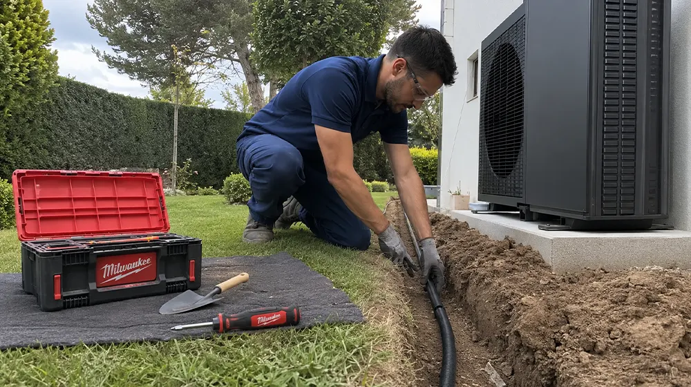 Enchufe de fuerza instalado para horno y vitrocerámica