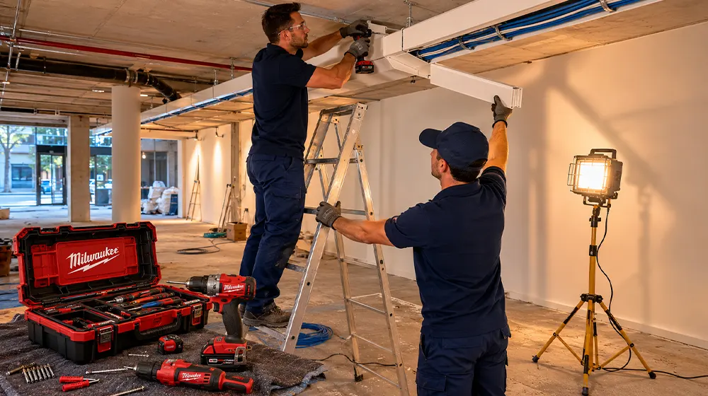Cableado de red para oficina con varios puestos de trabajo