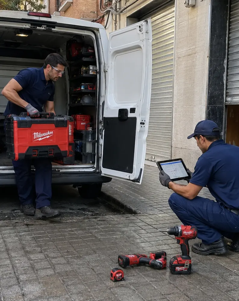 Inspección de baja tensión en una finca de Barcelona