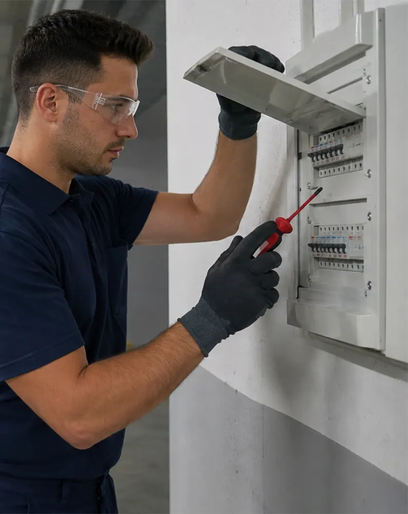 Revisión del cuarto de contadores de una comunidad