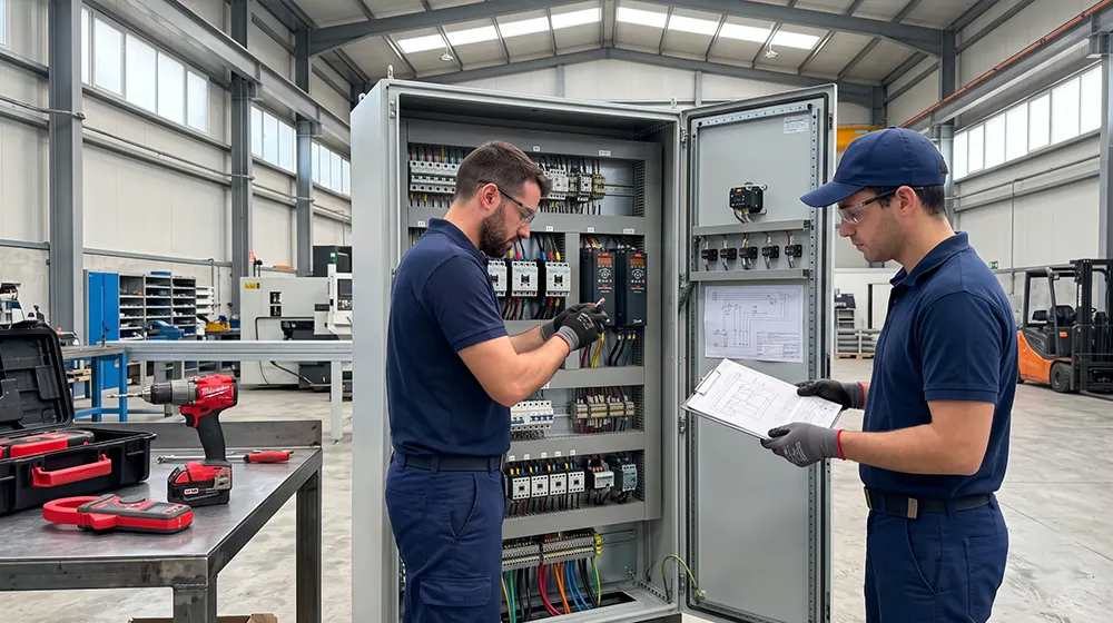 Armario eléctrico industrial montado a medida